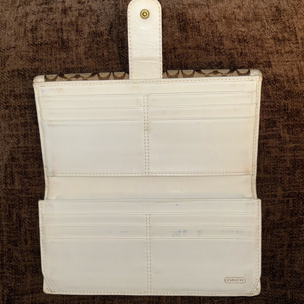 Coach monogram and Leather Wallet - Picture 5 of 9